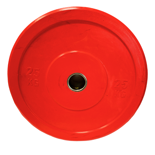 ASG Bumperplate (RØD) 25 KG Ø50 i farven rød
